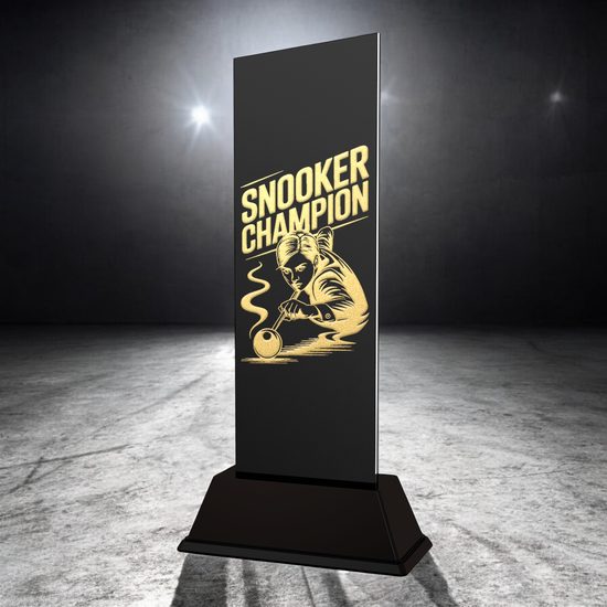 Shadowline Snooker Champion Metal Trophy