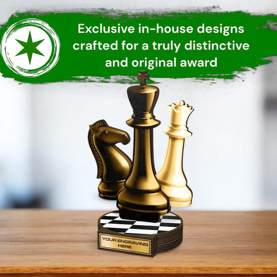 Grove Classic Chess Wood Trophy