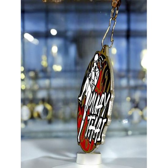 Aurum Kick Boxing Muay Thai Stainless Steel Medal