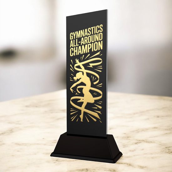Shadowline Gymnastics All-Around Champion Trophy – Stainless Steel Award