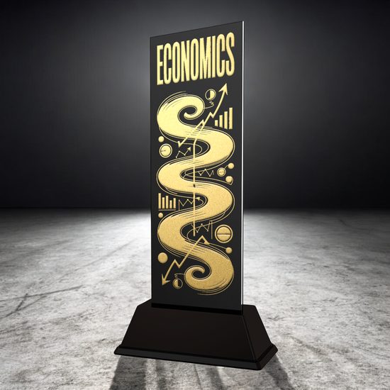 Shadowline School Economics Trophy – Stainless Steel Award