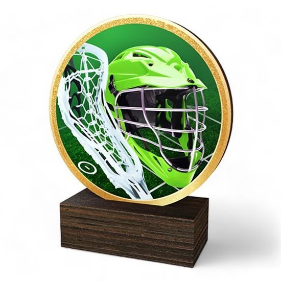 Holt Colour Lacrosse Real Wood Trophy