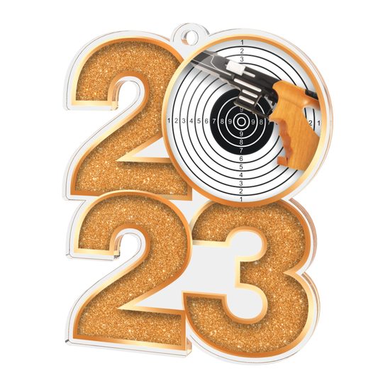 Shooting Pistol 2023 Acrylic Medal