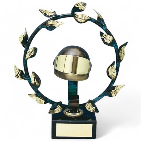 Zaragoza Motorsports Laurel Handmade Metal Trophy