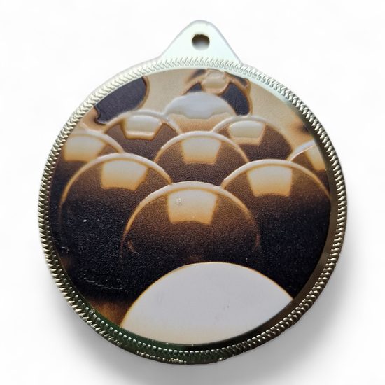 Snooker Texture 3D Print Medal (2)