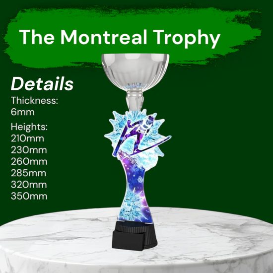 Montreal Ski Jump Silver Cup Trophy