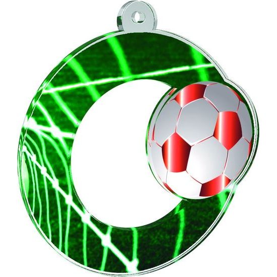 Rio Football Acrylic Medal Bronze