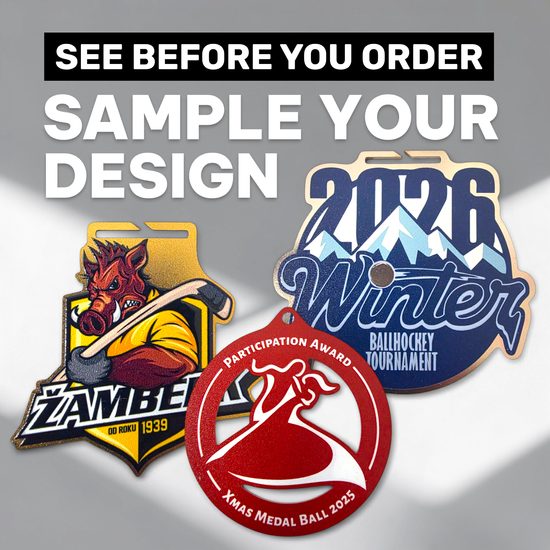 Custom Metal Medal Pre-Production Sample