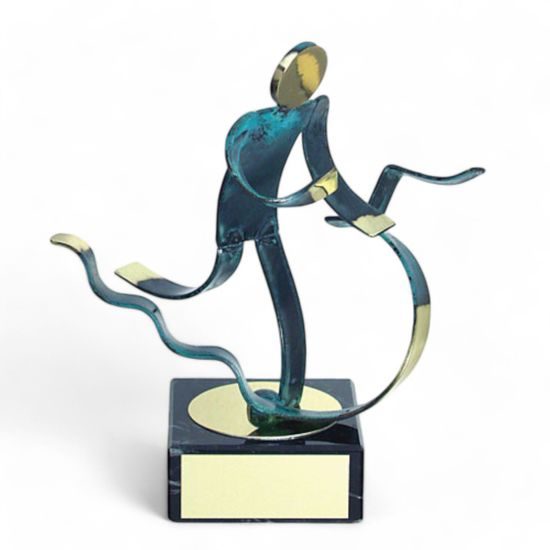 Toledo Triathlon Handmade Metal Trophy