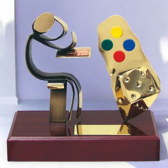 Barcelona Board Games Handmade Metal Trophy