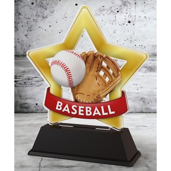 Mini Star Baseball Trophy