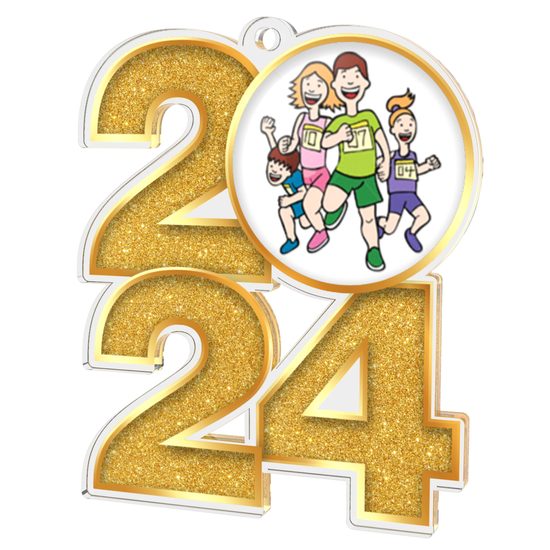 Fun Run Run Acrylic 2024 Medal