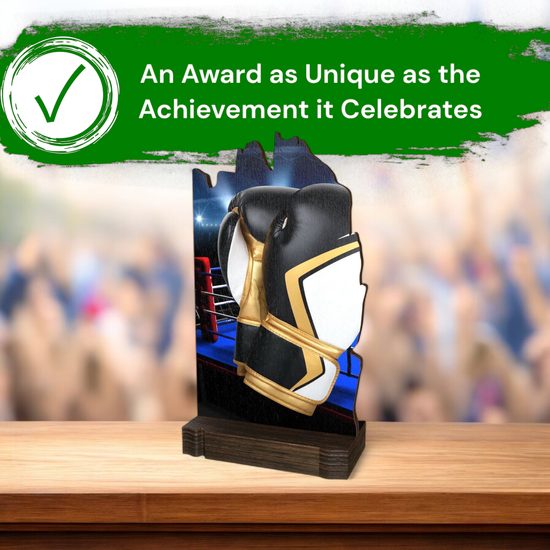 Shard Boxing Eco Friendly Wooden Trophy