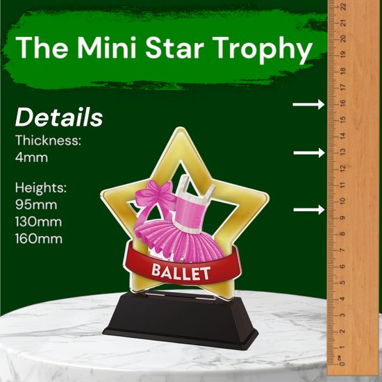 Mini Star Ballet Dance Trophy
