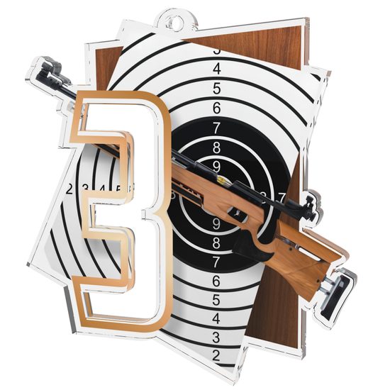 Rifle Shooting Number 3 Medal