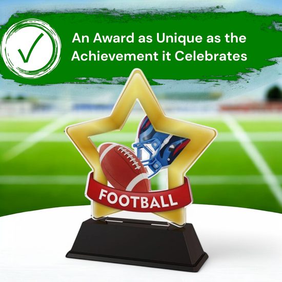 Mini Star Mini American Football Trophy
