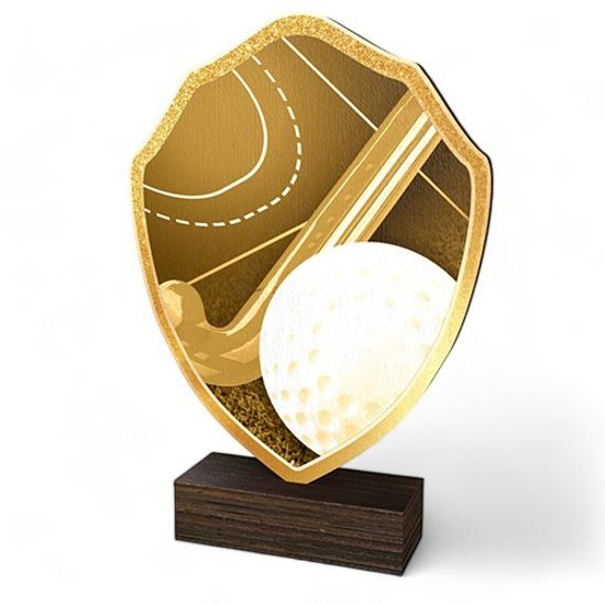 Arden Classic Hockey Real Wood Shield Trophy