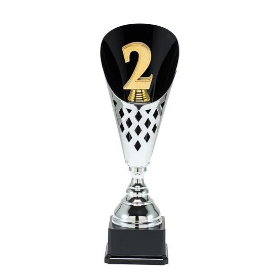 Number 2 Black & Silver 3D Contemporary Cup