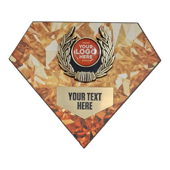 Diamond Orange Birchwood Logo Insert Shield