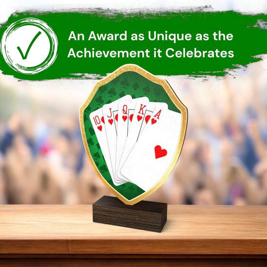 Arden Cards Real Wood Shield Trophy