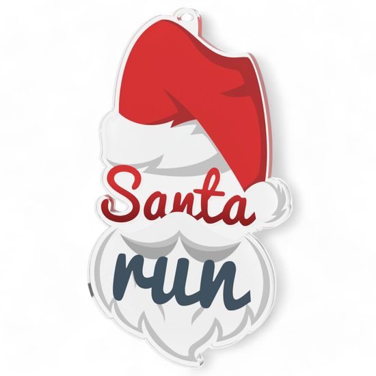 Christmas Santa Run Hat Medal