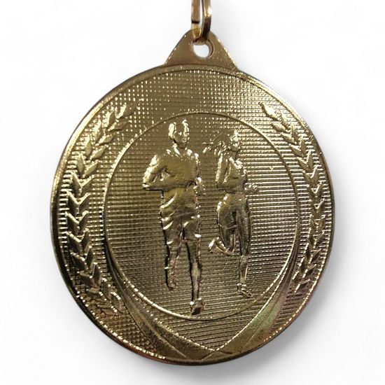 Champion Embossed Running Gold Medal