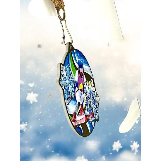 Aurum Skiing Stainless Steel Medal