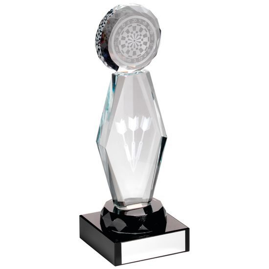 Darts 3D Laser Engraved Crystal Award