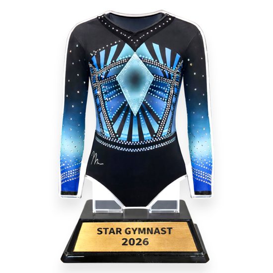 Replica Gymnastics Leotard Custom Acrylic Award