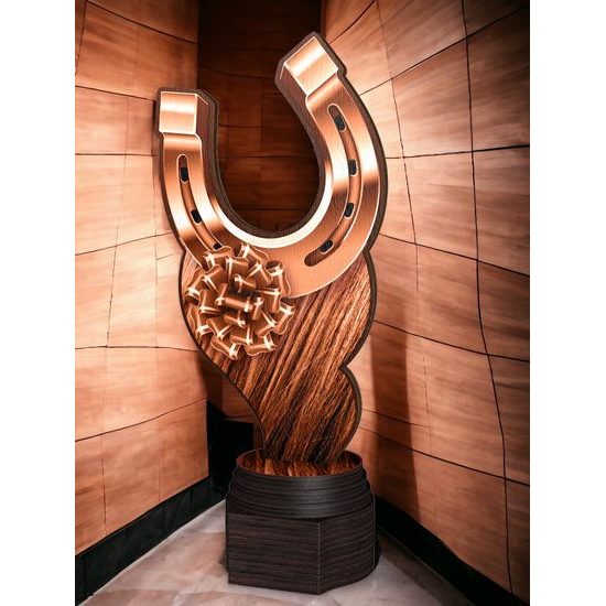 Frontier Classic Real Wood Horse Shoe Trophy