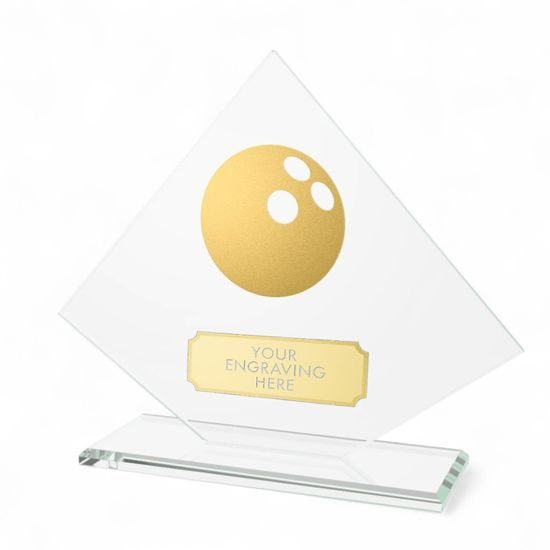 Vanguard Glass and Metal Fusion Ten Pin Bowling Trophy