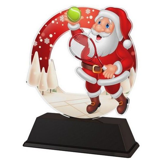 Santa Tennis Christmas Trophy