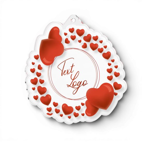 Perfect Match Acrylic Heart Medal