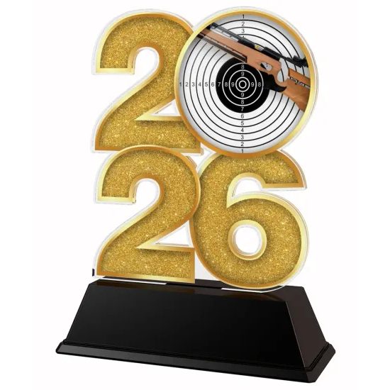 Rifle Shooting Year Trophy – Sports Award with Year Selection
