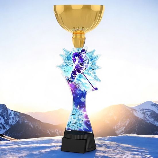 Vancouver Ice Hockey Snowflake Gold Cup Trophy