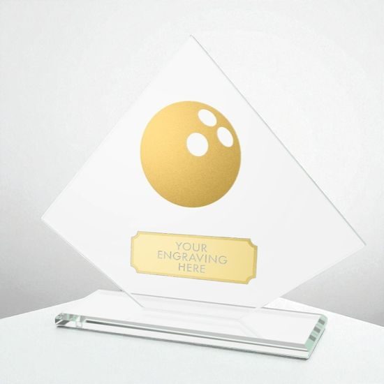 Vanguard Glass and Metal Fusion Ten Pin Bowling Trophy