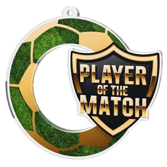 Football Player of the Match Shield Medal