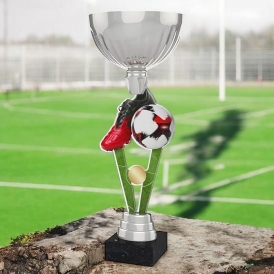 Napoli Football Boot Silver Trophy Cup