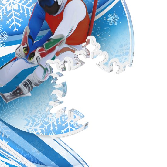 Aspen Skiing Snowflake Trophy