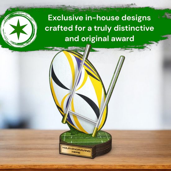 Grove Rugby Real Wood Trophy