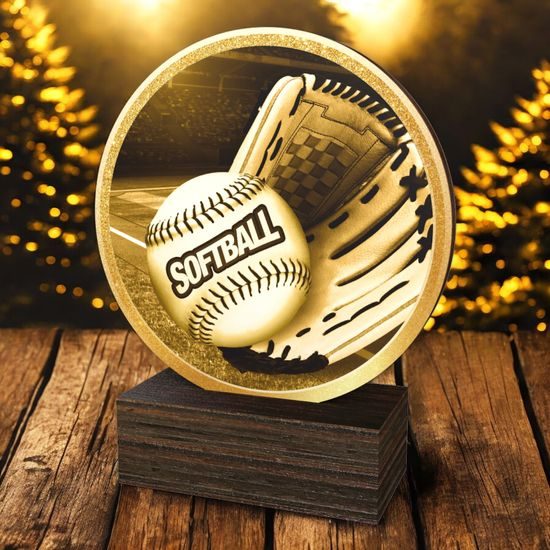 Holt Classic Softball Wood Trophy
