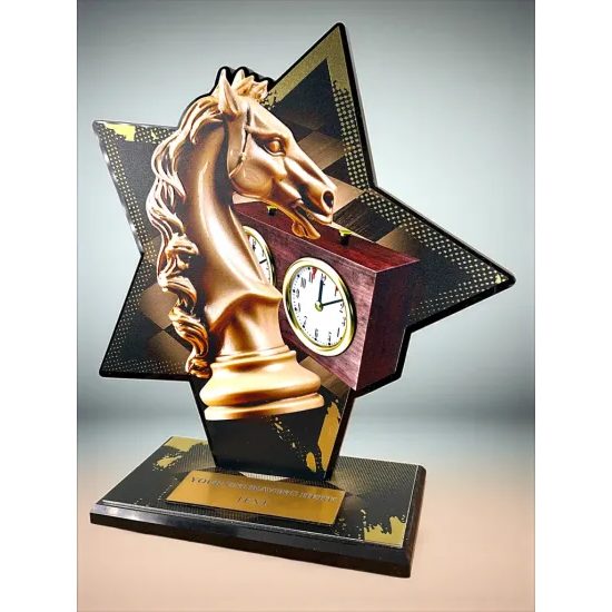 Liano Metal & Acrylic Star Chess Trophy