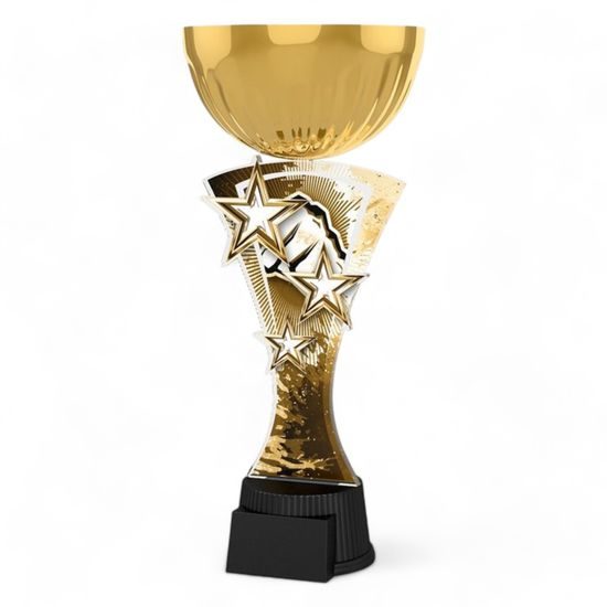Triple Star Classic Martial Arts Fist Gold Trophy Cup