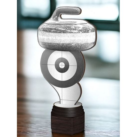 Frontier Classic Real Wood Curling Trophy