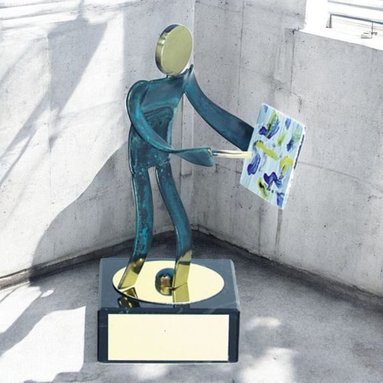 Toledo Artist Handmade Metal Trophy