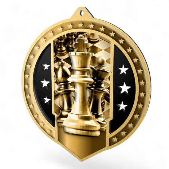 Sentinel Classic Chess Stainless Steel Medal