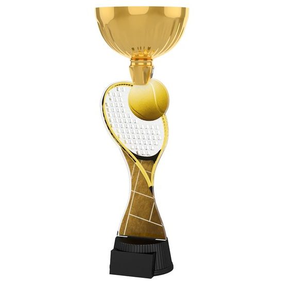 Vancouver Classic Tennis Racket and Ball Gold Cup Trophy