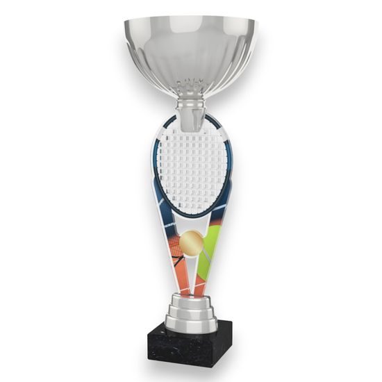 Napoli Tennis Racket Silver Trophy Cup