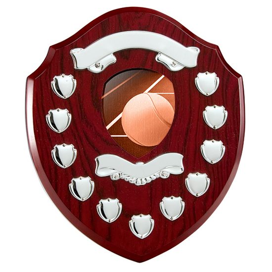 Northumbria Tennis Rosewood Wooden 11 Year Annual Shield