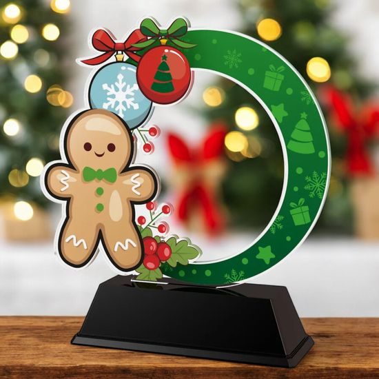Festive Gingerbread Man Trophy